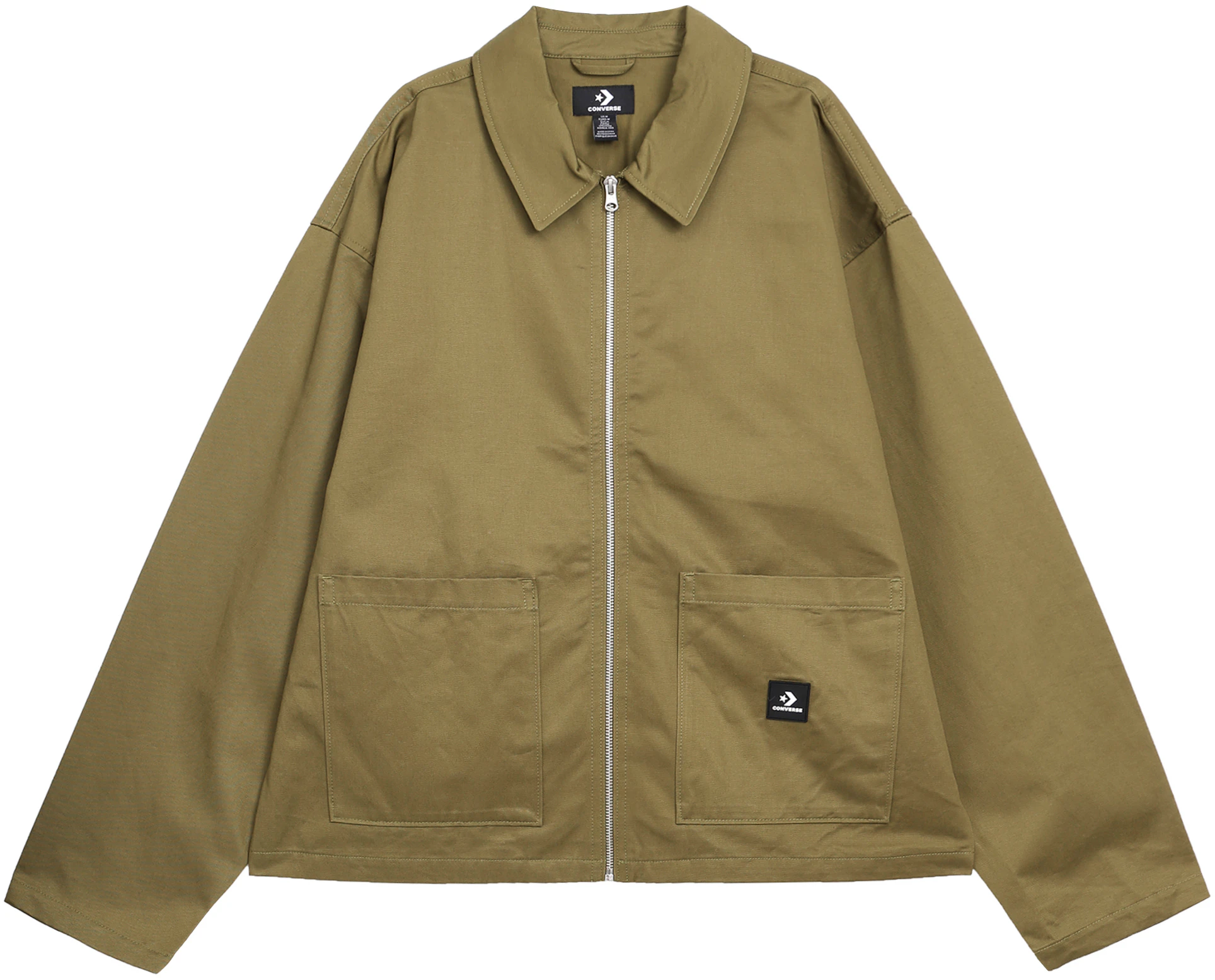 converse-solid-zip-up-collared-long-sleeve-shirt-jacket-green-10026149-a01