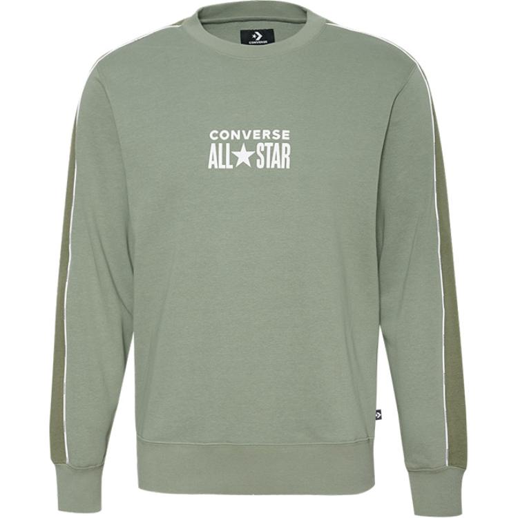 Converse Sports Lifestyle Pullover Sweatshirt Jade Green Long Sleeve 10018257-A03
