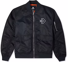 Converse SS22 Black Utility Pilot Jacket with Arrow Logo – Unisex Retro Style 10024169-A03 Converse SS22 Black Utility Pilot Jacket with Arrow Logo – Unisex Retro Style 10024169-A03