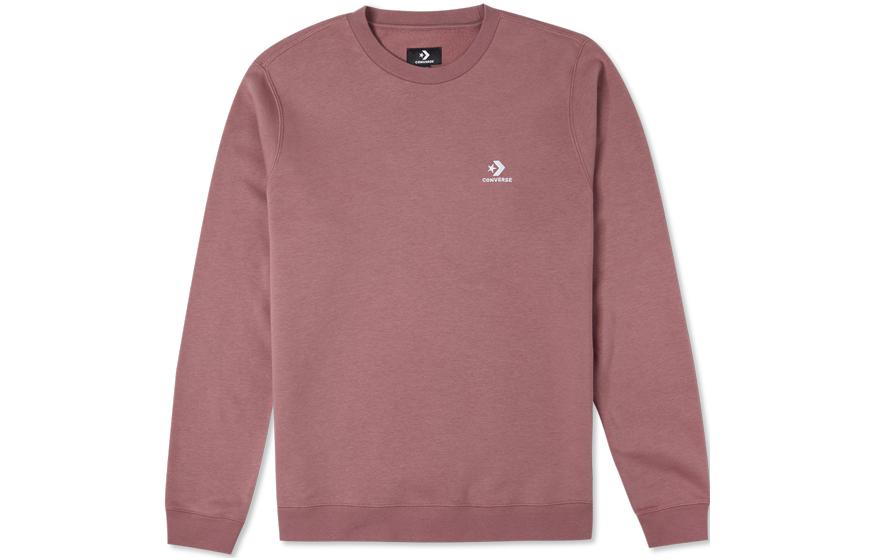 Converse SS22 Unisex Brown-Red Logo Embroidered Crewneck Sweatshirt 10024510-A05