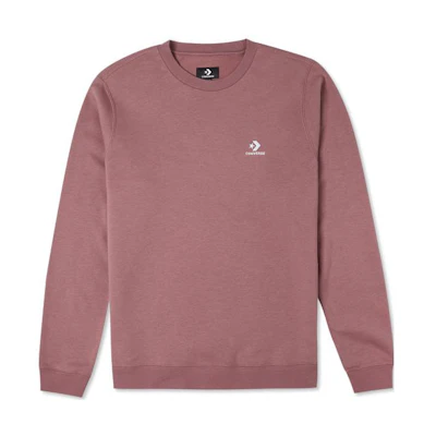 Converse SS22 Unisex Brown-Red Logo Embroidered Crewneck Sweatshirt 10024510-A05
