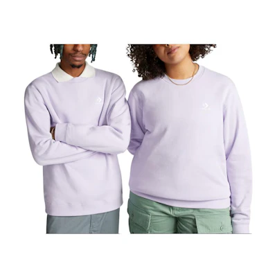 Converse SS23 Unisex Logo Pullover Crewneck Sweatshirt in Light Purple 10024510-A10
