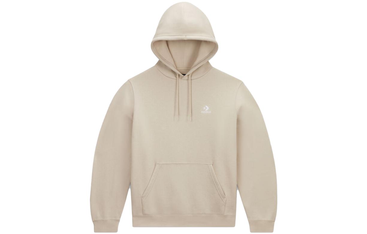 Converse SS23 Unisex Solid Color Hoodie Long Sleeve Beige 10024509-A14