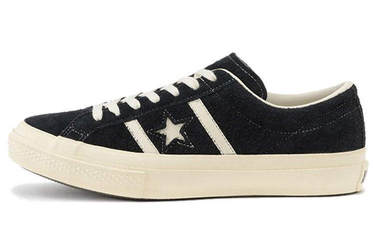 Converse Unisex Star & Bars Suede Low-Top Sneakers Black 1CL659