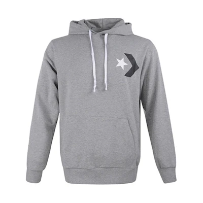 Converse Star Chevron Graphic Pullover Hoodie Gray - Stylish & Versatile 10007744-A05