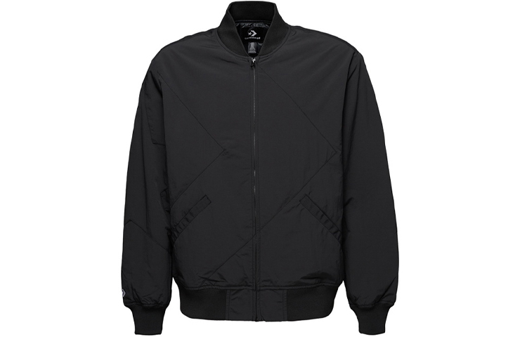 Converse Star Chevron Loose Fit Zip Jacket Black 10008249-A03