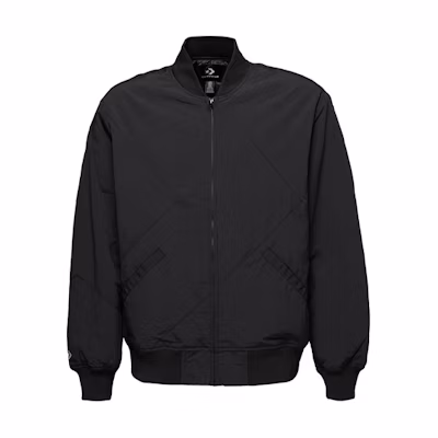 Converse Star Chevron Loose Fit Zip Jacket Black 10008249-A03