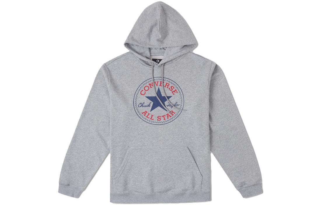 Converse Star Letter Graphic Hoodie Unisex - Gray 10025469-035
