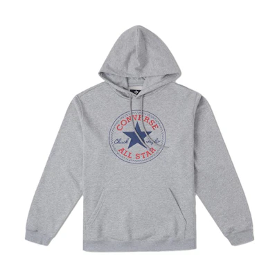 Converse Star Letter Graphic Hoodie Unisex - Gray 10025469-035