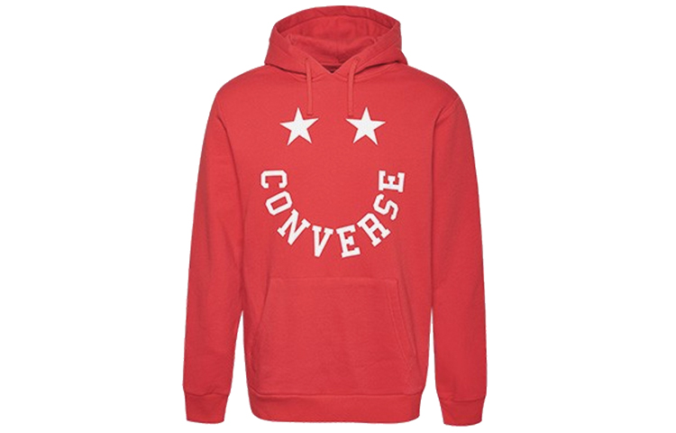 Converse Star Logo Graphic Hoodie Red - Retro Style 10018351-A02