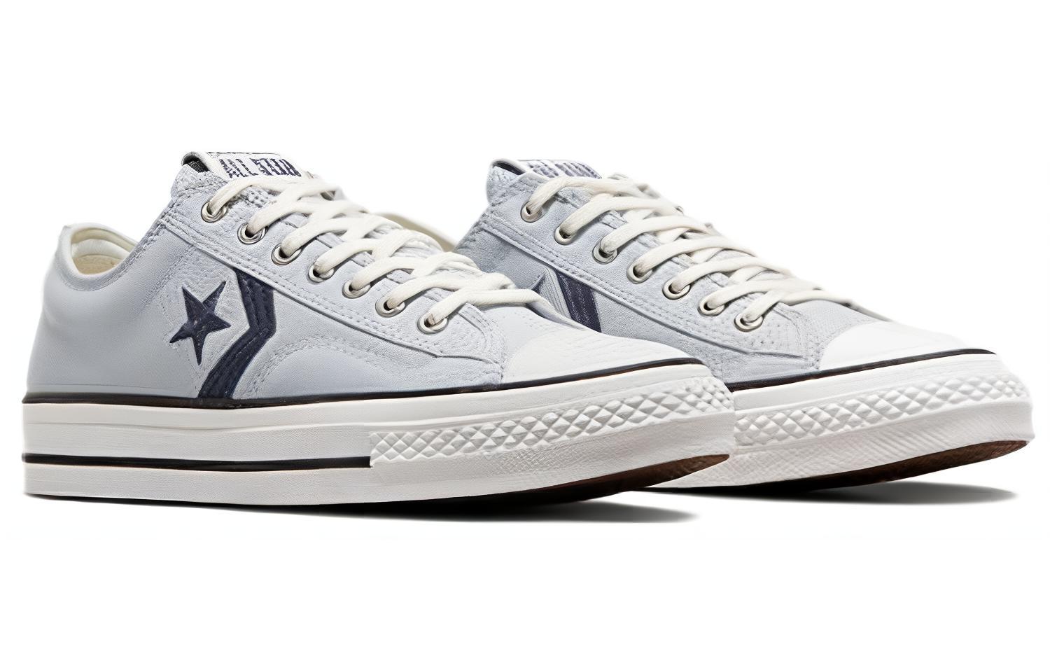 Lookbook Converse 星星球員76運動再現 舒適百搭 耐磨 低筒 帆布鞋 男女同款 白色