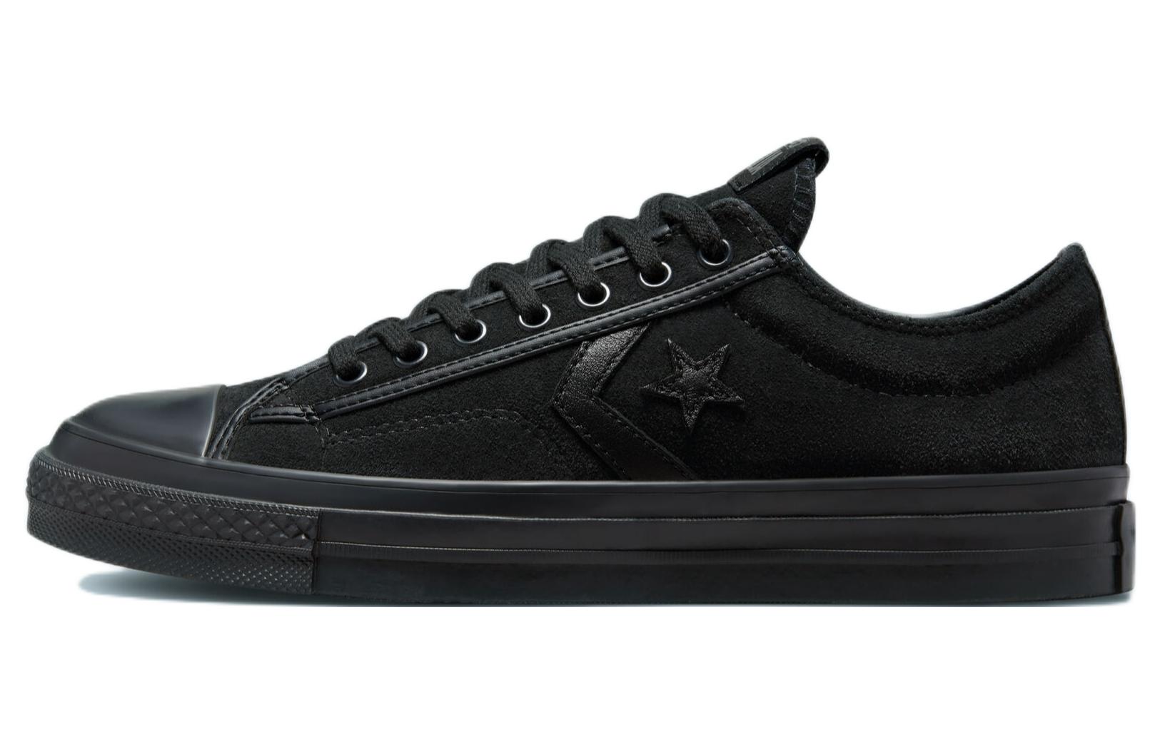 Converse Star Player 76 Mono Suede Low 'Black Canvas' A03778C