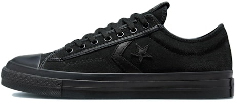 Converse Star Player 76 Mono Suede Low 'Black Canvas' A03778C Converse Star Player 76 Mono Suede Low 'Black Canvas' A03778C