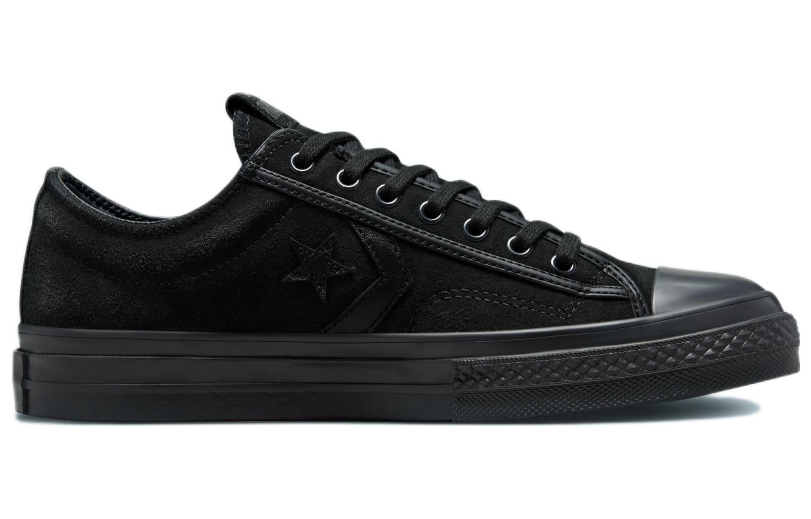 Order Converse Star Player 76 Mono Suede 耐磨防滑 低筒帆布鞋 男女共用 黑色
