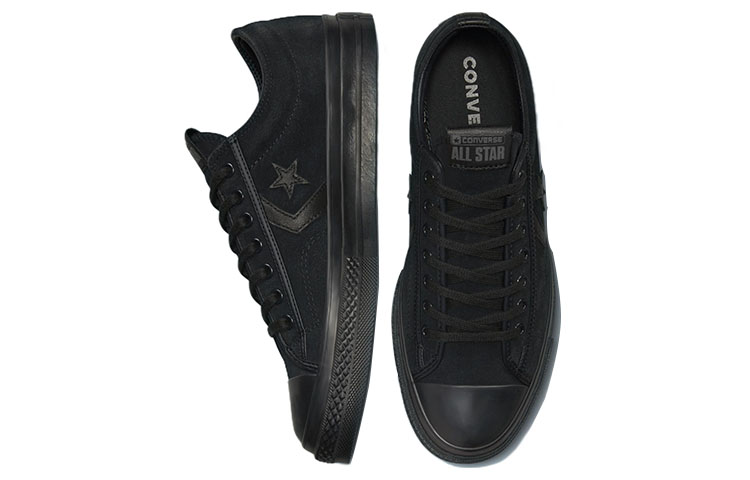 Shop Converse Star Player 76 Mono Suede 耐磨防滑 低筒帆布鞋 男女共用 黑色