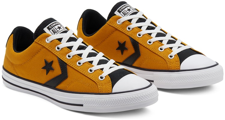 Converse Star Player 防滑耐磨 低筒 帆布鞋 男女皆宜 橘黃色 Lookbook Converse Star Player 防滑耐磨 低筒 帆布鞋 男女皆宜 橘黃色
