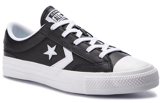 Converse Star Player Ox Black Leather Black 159780C Order Converse Star Player Ox Black Leather Black 159780C