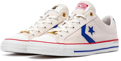 Lookbook Converse Star Player Ox 星箭 防滑減震 低筒 板鞋 男女同款 米白藍
