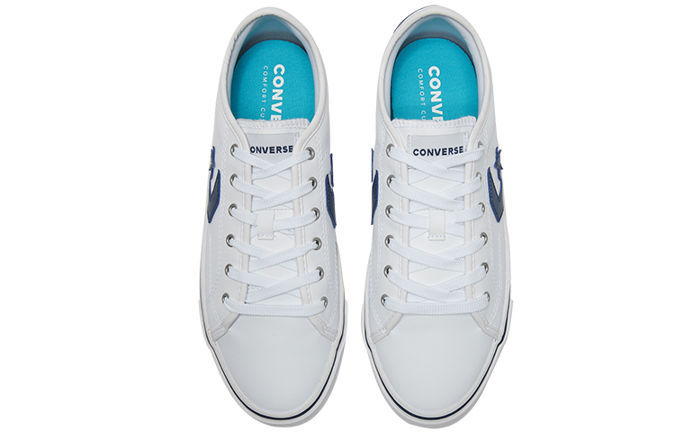 Shop Converse Star Replay Leather 'Blanco Azul Marino' 164544C