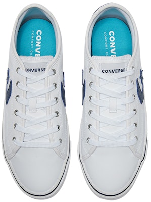 Converse Star Replay Leather 'Blanco Azul Marino' 164544C Shop Converse Star Replay Leather 'Blanco Azul Marino' 164544C