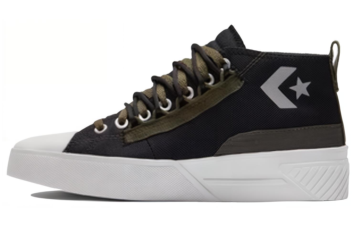 Buy Converse 街頭實用 Unt1tl3d CS 防滑耐磨 中筒休閒帆布鞋 男女款 黑綠