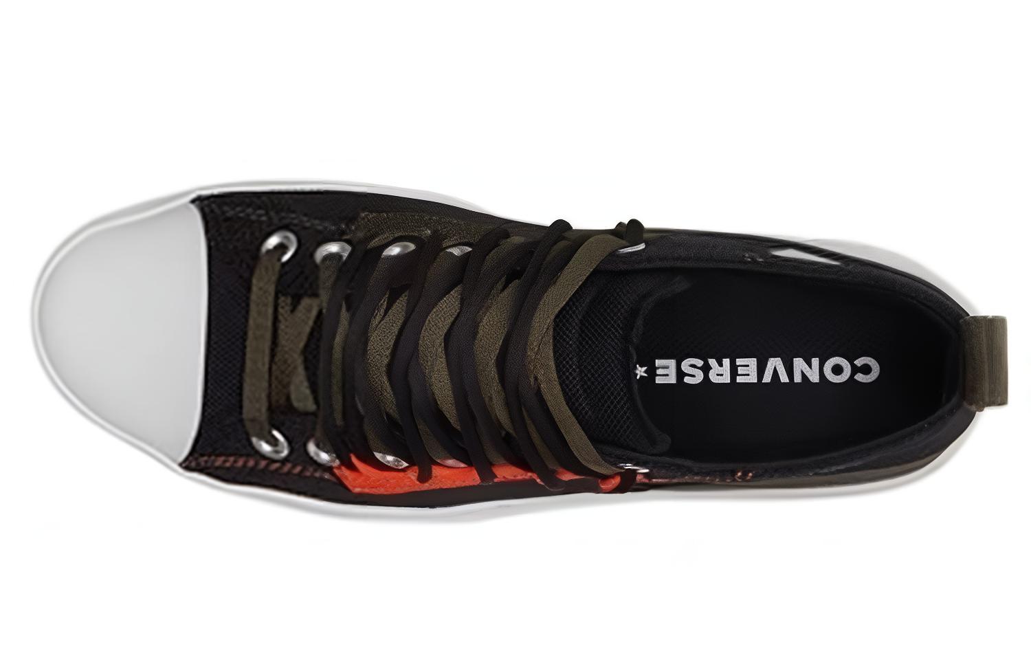 Lookbook Converse 街頭實用 Unt1tl3d CS 防滑耐磨 中筒休閒帆布鞋 男女款 黑綠