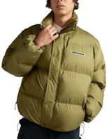 Converse Super Puffy Long Sleeve Jacket Yellow 10025257-A03 Converse Super Puffy Long Sleeve Jacket Yellow 10025257-A03