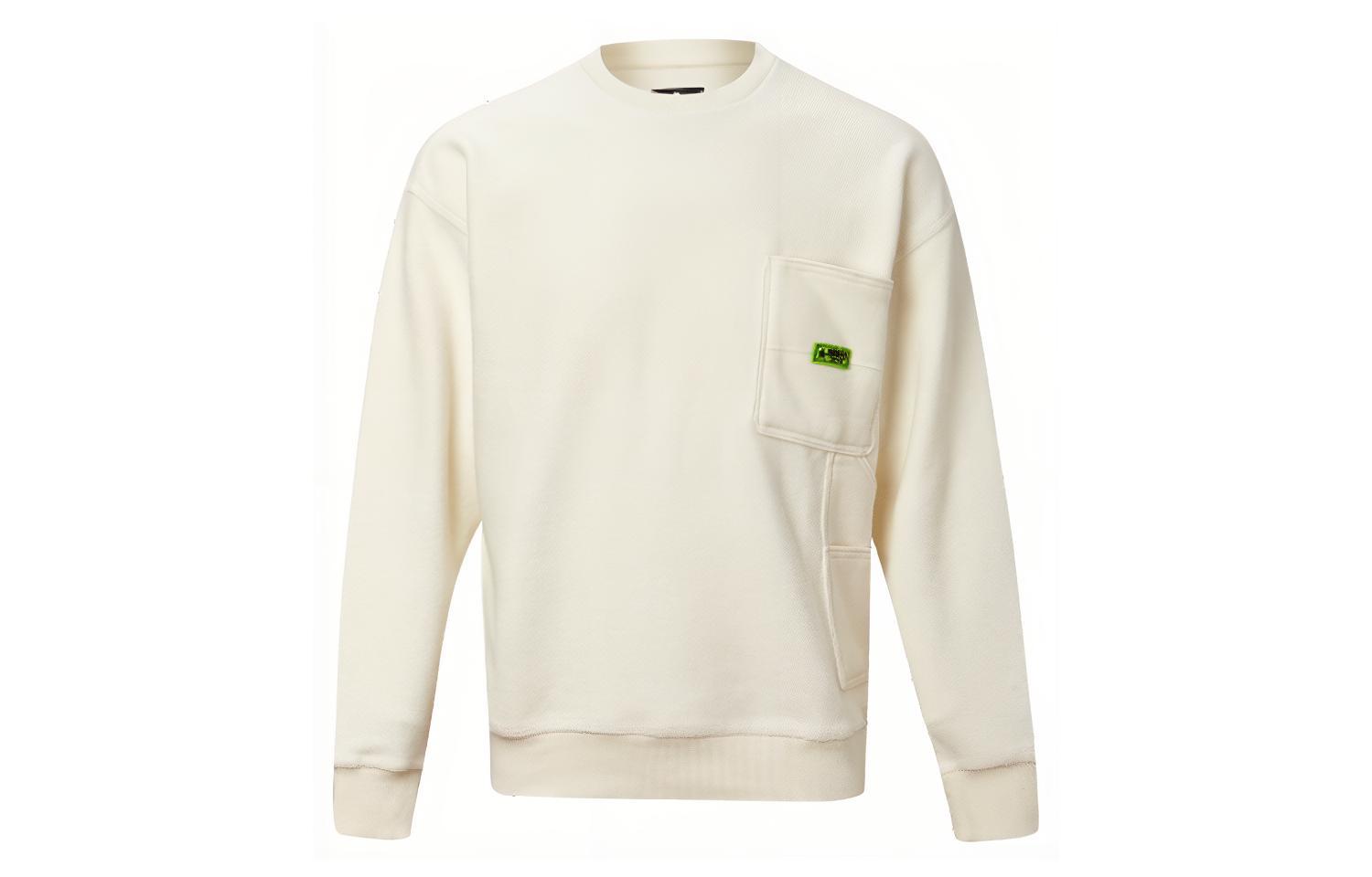 Converse Tag Logo Oversized Crewneck Sweatshirt Beige Men’s 10019956-A03