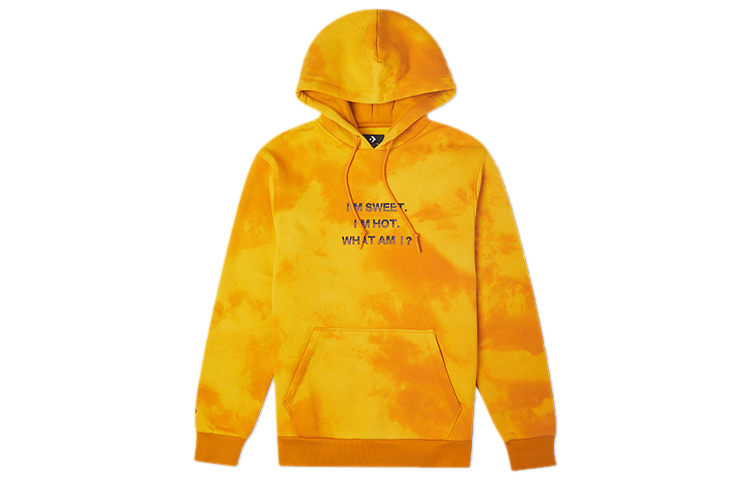 Converse Tie-Dye Gradient Pullover Hoodie Yellow - Casual Sportswear 10021586-A01