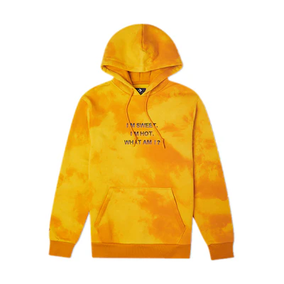 Converse Tie-Dye Gradient Pullover Hoodie Yellow - Casual Sportswear 10021586-A01