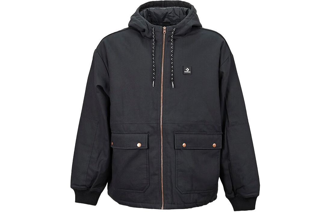 Converse Transition Black Outdoor Full-Zip Hoodie Jacket 10023804-A02