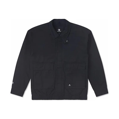 Converse Transitional Black Outdoor Logo Casual Workwear Jacket 10026903-A02
