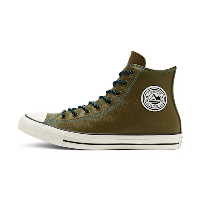 Converse Tumbled Leather Chuck Taylor All Star 'Green White'