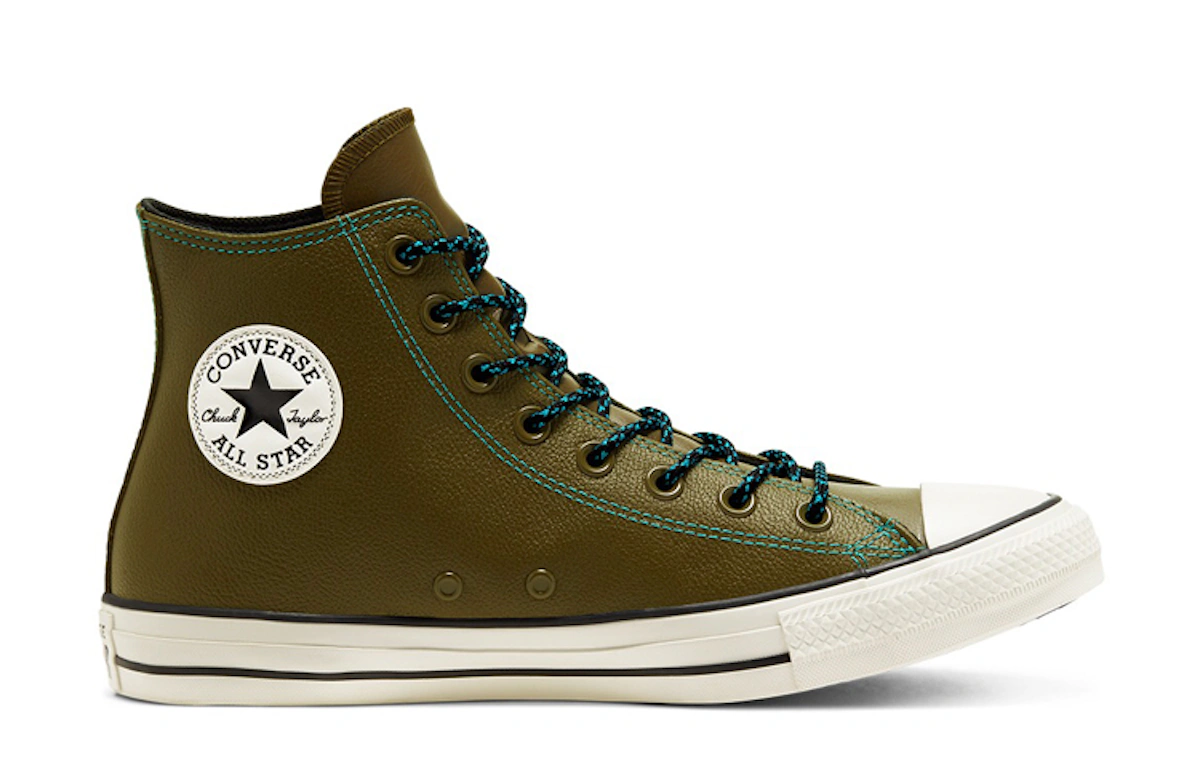 Converse Tumbled Leather Chuck Taylor All Star 'Green White'