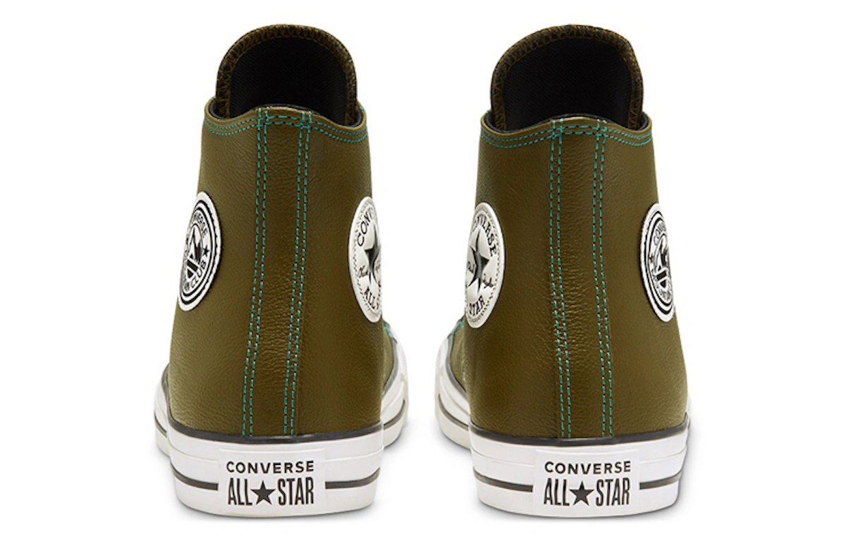 Converse Tumbled Leather Chuck Taylor All Star 'Green White'