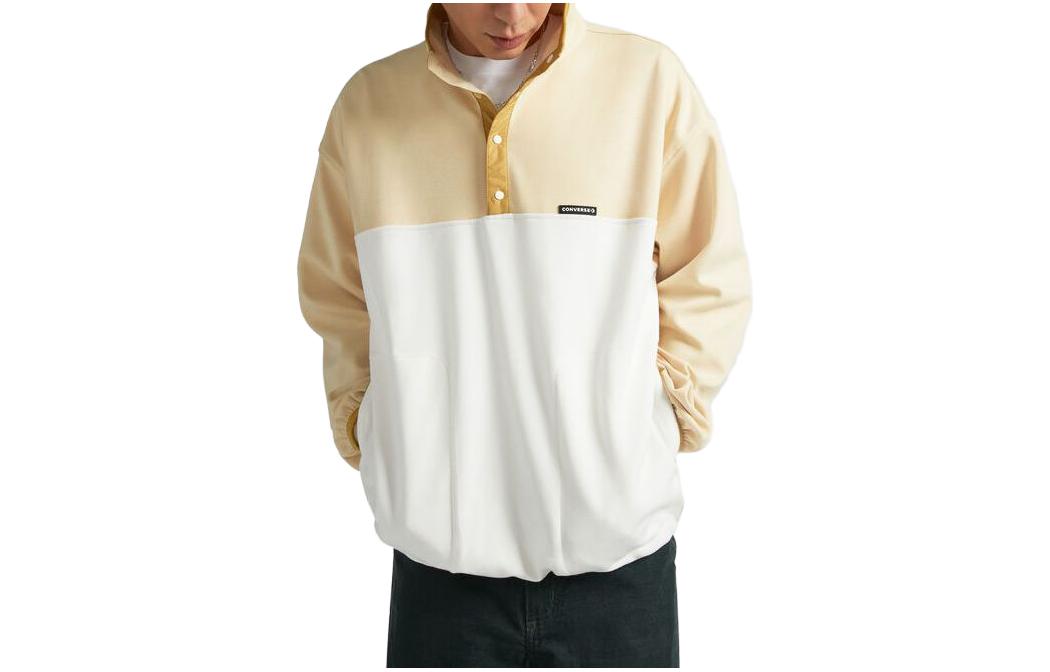 Converse Unisex Colorblock Pullover Loose Fit Long-Sleeve Sweatshirt 10025533-A01