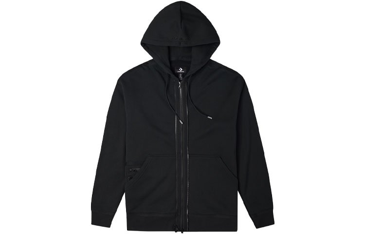 Converse Unisex Full-Zip Hoodie Jacket Black 10022002-A01