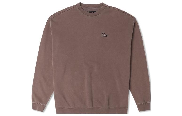 Converse Unisex Loose Fit Casual Crewneck Sweatshirt Brown 10024866-A01