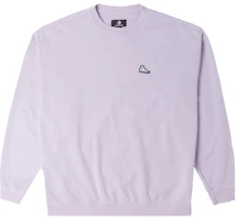 Converse Unisex Loose Fit Casual Crewneck Sweatshirt Purple 10024866-A03 Converse Unisex Loose Fit Casual Crewneck Sweatshirt Purple 10024866-A03