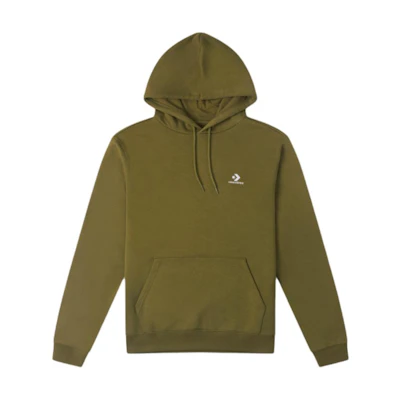 Converse Unisex Solid Color Hoodie Pullover in Dark Green 10024509-A23