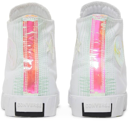 Converse UNT1TL3D High 'Hi-Vis Collection - White Iridescent' 170605C Details for Converse UNT1TL3D High 'Hi-Vis Collection - White Iridescent' 170605C