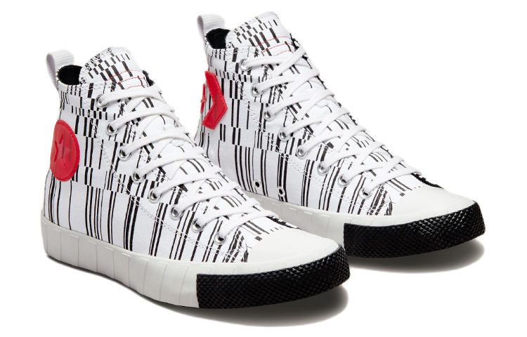 Lookbook Converse UNT1TL3D Tinggi 'Translucent Barcode - Putih Merah Universiti' A02598C