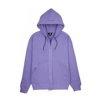 Converse Utility Fleece Zip-Up Hoodie Purple Casual Jacket 10022002-A13