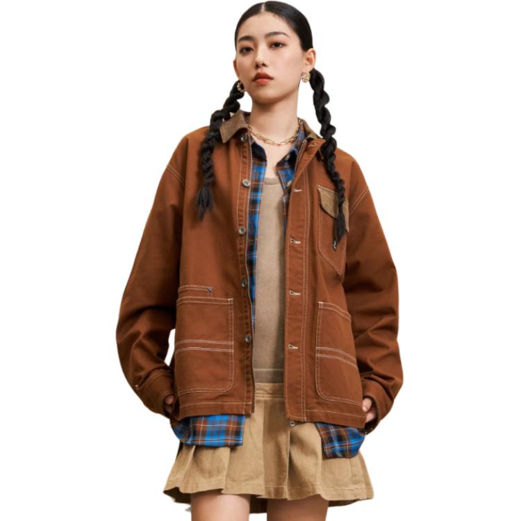 Shop Converse 男女同款多功能工装衬衫夹克 10026550-A02