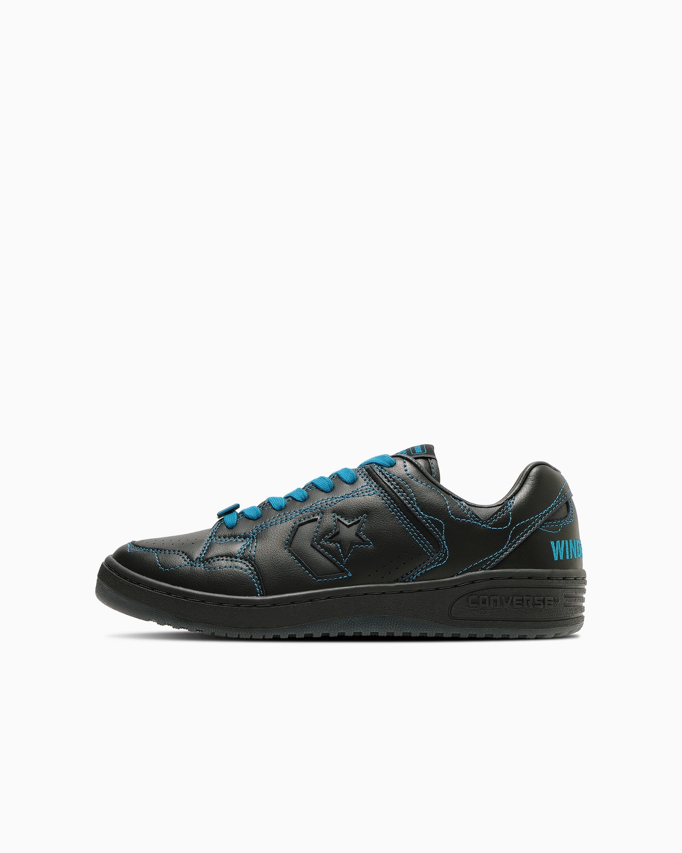 Converse Weapon OX x Wind and Sea Collaboration Sneakers Black/Blue 33702380