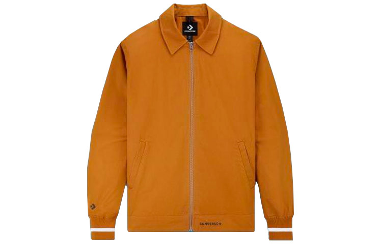 Converse Wheat Long-Sleeve Casual Zip-Up Bomber Jacket 10017312-A01