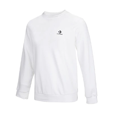 Converse White Casual Sports Logo Pullover Sweatshirt 10020345-A16