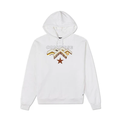 Converse White Pullover Hoodie with Mountain Star Arrow Print 10023523-A01