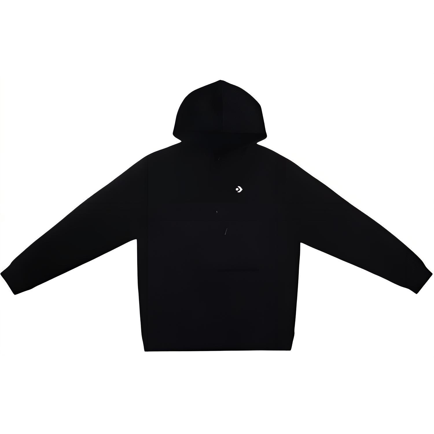 Converse Workwear Star Chevron Black Hoodie Unisex Casual Pullover Sweatshirt AP02SU2431-002