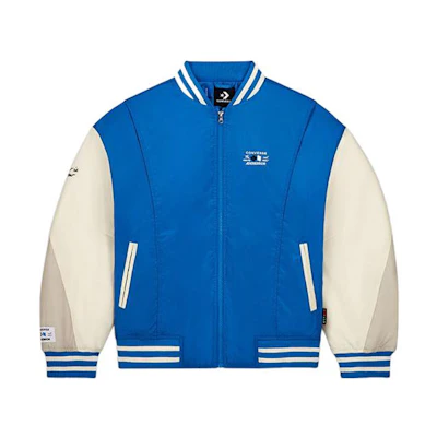 Converse X Ader Error Collaboration Logo Print Colorblock Jacket Blue Unisex. 10025391-A01